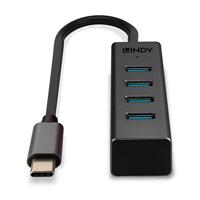 USB-HUB LINDY 43325 Grijs - thumbnail
