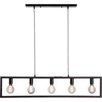 Freelight Hanglamp Distesa 5 lichts L 120 cm zwart - thumbnail