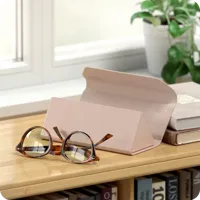 Satechi FindAll vegan-leather glasses case with Find My - Desert Rose - thumbnail