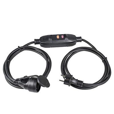 AS Schwabe 45222 PRCD-verlengkabel PRCD 230 V Zwart IP44