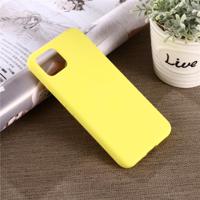 Effen kleur Liquid silicone shock proof volledige dekking Case voor Google pixel 4XL (geel) - thumbnail