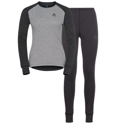 Odlo Active Warm Eco Thermoset Dames Dark Grey Melange - Grey Melange XL