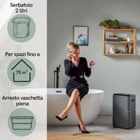 Qlima D 812 Smart Luchtontvochtiger Grijs - thumbnail