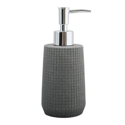 MSV Zeeppompje|dispenser - Squares - kunststeen - donkergrijs- 7 x 18
