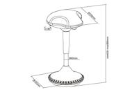 Digitus Zit/stastoel DA-90422 Zwart DA-90422 - thumbnail