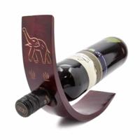 Wijnfleshouder Mangohout Olifant Rood (30 cm) - thumbnail