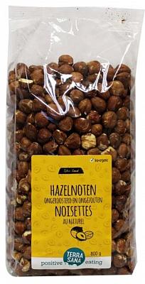 TerraSana Hazelnoten bruin gepeld bio 800 Gram