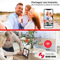 Denver PFF-1503BMK2 Digitale WiFi-fotolijst 39.6 cm 15.6 inch Energielabel: D (A - G) 1920 x 1080 Pixel 16 GB Zwart - thumbnail