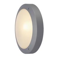 SLV buiten wandlamp Bulan - zilvergrijs/glas gesatineerd - thumbnail