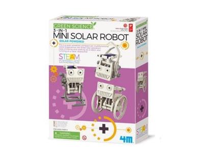 4M KidzLabs Bouwpakket -3 in 1 mini solar robot 4M KidzLabs Bouwpakket -3 in 1 mini solar robot