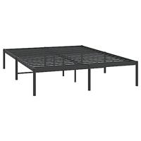 Bedframe metaal zwart 160x200 cm - thumbnail