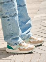 Elastische synthetische baskets voor kinderen veel beige - thumbnail