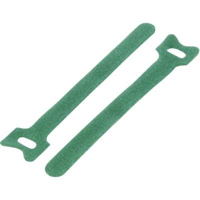 TRU COMPONENTS Klittenband kabelbinder Om te bundelen Haak- en lusdeel (l x b) 240 mm x 16 mm Groen 20 stuk(s)