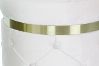 Voetensteun DKD Home Decor 60 x 60 x 47 cm Fluweel Hout MDF - thumbnail