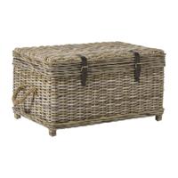 Opbergkist rotan - bruin - 45x80x55 cm - thumbnail