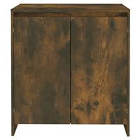 Dressoir 70x41x75 cm bewerkt hout gerookt eikenkleurig - thumbnail