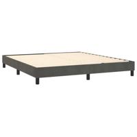 Boxspring met matras fluweel donkergrijs 160x200 cm - thumbnail