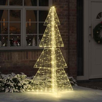 VidaXL Kerstboom met 240 led warmwit 180 cm acryl VidaXL Kerstboom met 240 led warmwit 180 cm acryl