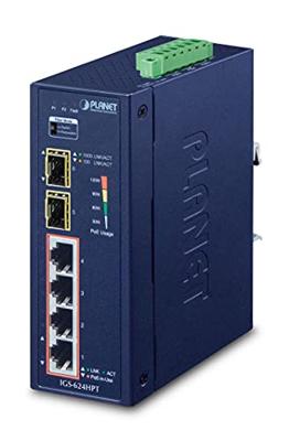 Planet Industrial 4-PORT 10/100/1000T 802.3AT POE + 2-PORT