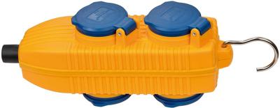 Brennenstuhl Stopcontactblok 230V / 16A IP54 4-voudig - 1081070010 Brennenstuhl Stopcontactblok 230V / 16A IP54 4-voudig - 1081070010