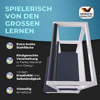 Speeltoren Leertoren Barn Wit Antraciet grenenhout - thumbnail