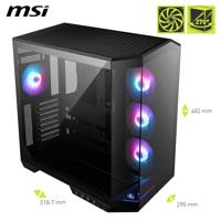ATX Semi-toren BehuizingMSI MAG PANO 100R PZ Zwart - thumbnail