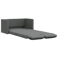 Slaapbank vloermodel 2-in-1 112x174x55 cm stof donkergrijs - thumbnail