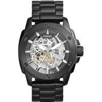 Fossil Herenhorlogevan modern machinaal leer 45 mm ME3082 - thumbnail
