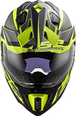 LS2 endurohelm "mx701 explorer alter", uitneembaar en wasbaar, rescue wangkussentjes, micrometrische sluiting, verwijderbare helmtop, voorbereiding voor helmcommunicatie, pinlock 70 maxvision™. helmet mx701 explorer alter xxl bl./yel.matt - thumbnail