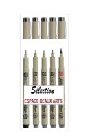 Fineliner sakura pigma micron koelgrijs 4 maten | 6 stuks - thumbnail