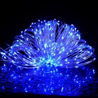 Lichtslinger met 150 LED's 15 m blauw - thumbnail