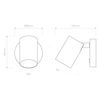 Astro - Ascoli single switched Wandlamp GU10 - thumbnail