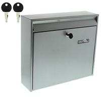 Burg Wächter 61130 MAIL 5877 SI Brievenbus Staal Zilver Sleutelslot - thumbnail