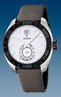 Festina horlogeband F16674-1 Leder Grijs - thumbnail