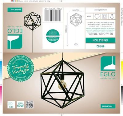 Eglo HanglampEmbleton 46cm - 49762