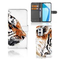 Hoesje OnePlus 9 Watercolor Tiger - thumbnail