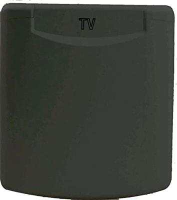 AS Schwabe 62475 Stopcontact (inbouw) IP44 Antraciet-grijs AS Schwabe 62475 Stopcontact (inbouw) IP44 Antraciet-grijs