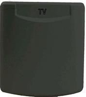 AS Schwabe 62475 Stopcontact (inbouw) IP44 Antraciet-grijs - thumbnail