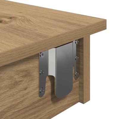 Bartafel wandgemonteerd 102x45x103,5 cm bewerkt hout artisanaal
