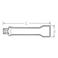 Stahlwille 12167 VDE-6 12420002 Dopsleutelverlenging Aandrijving 3/8 (10 mm) 1 stuk(s) - thumbnail