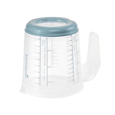 Keeeper maatbeker 1l + citruspers blauw