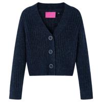 Kindervest gebreid 116 marineblauw - thumbnail