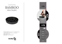 District 70 Bamboo slowfeeder donkergrijs voor de kat Per stuk - thumbnail