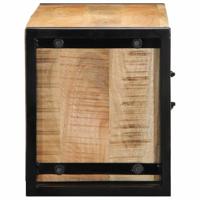 Tv-meubel 80x30x35 cm massief ruw mangohout - thumbnail