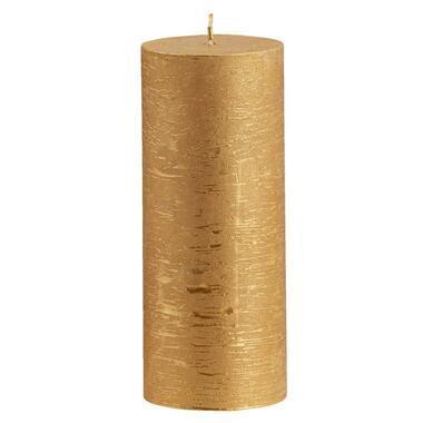 Stompkaars rustiek - goudkleur - 17xØ7 cm
