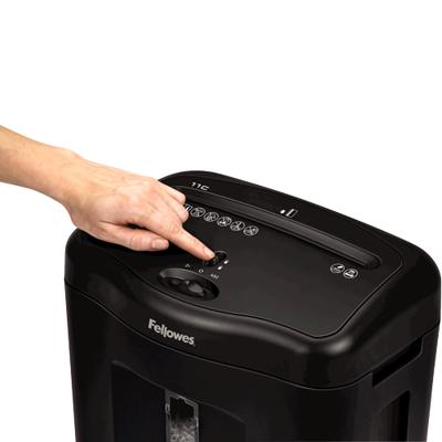 Fellowes Powershred 11C papiervernietiger Kruisversnippering Zwart Fellowes Powershred 11C papiervernietiger Kruisversnippering Zwart