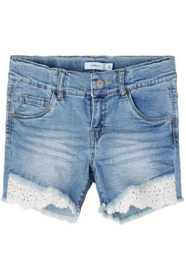 NAME IT KIDS slim fit jeans short Salli blauw