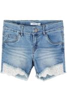 NAME IT KIDS slim fit jeans short Salli blauw - thumbnail