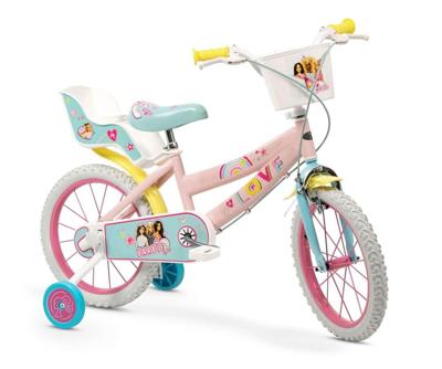 Kinderfiets 16" Barbie Toimsa 1465 Roze