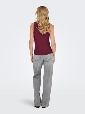 Only Onlea Glitter S/l 2-ways Top Jrs Noos Tops En Singlets Chocolate Truffle